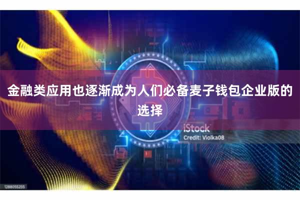 金融类应用也逐渐成为人们必备麦子钱包企业版的选择