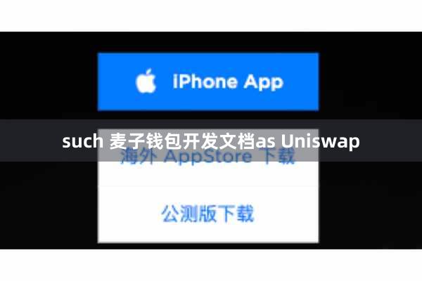 such 麦子钱包开发文档as Uniswap