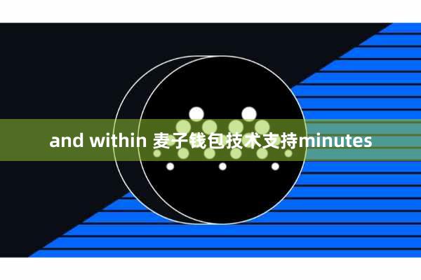 and within 麦子钱包技术支持minutes